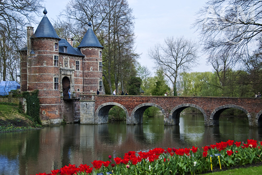 The Groot-Bijgaarden Castle and garden, Groot-Bijgaarden, Belgium