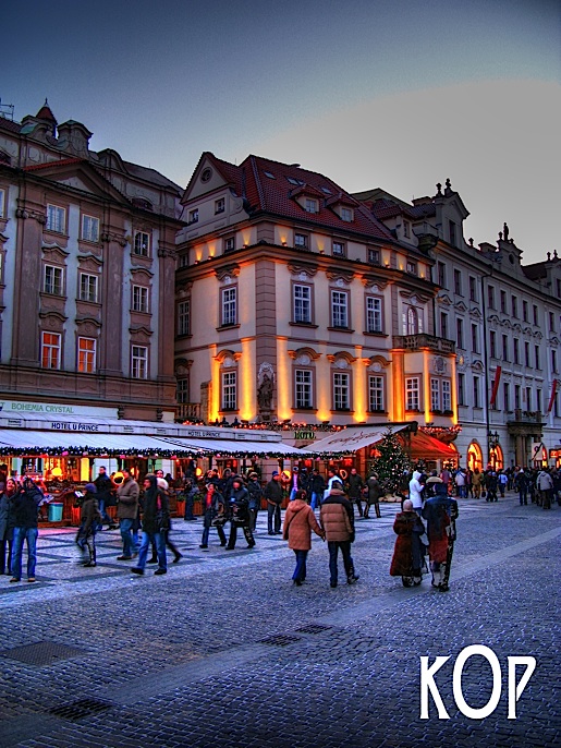Streetscape in Prague, Czech Republic