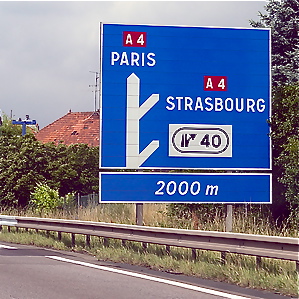 French roadsign