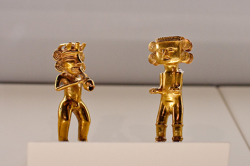 Figures at the Pre-Columbian Gold Museum
