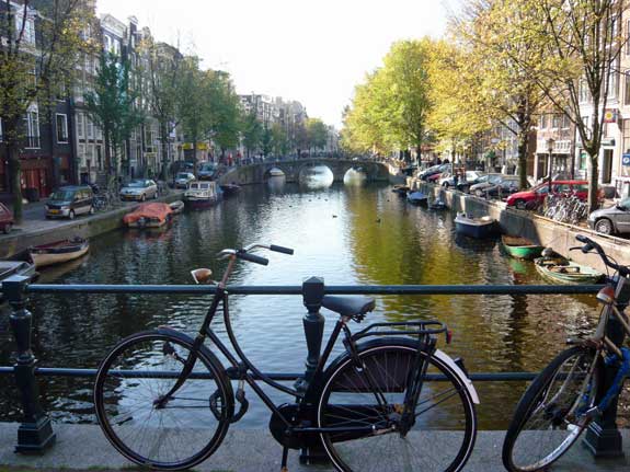 Amsterdam bike canal