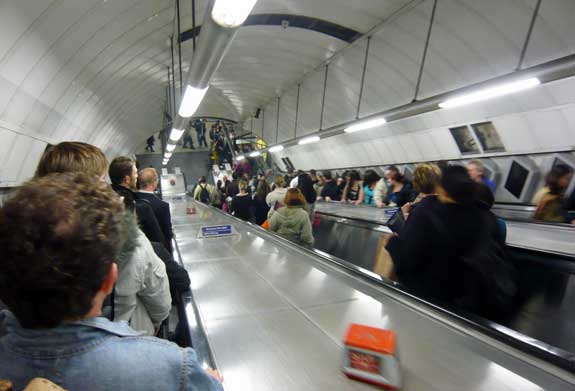 London Tube Escalator